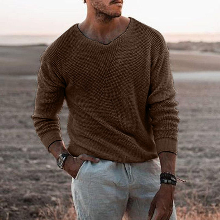 Sullivan | Textured V-hals Trui