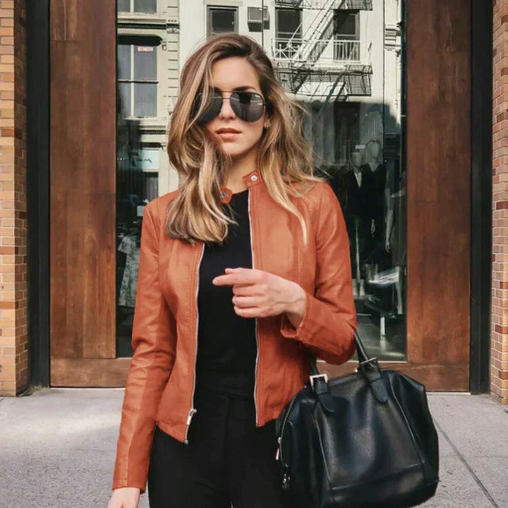Sophia - Italiaanse Leren Jas