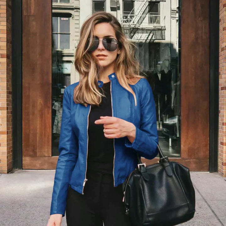 Sophia - Italiaanse Leren Jas
