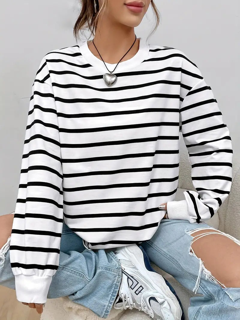 Jessalyn | Gestreept Sweatshirt voor Dames