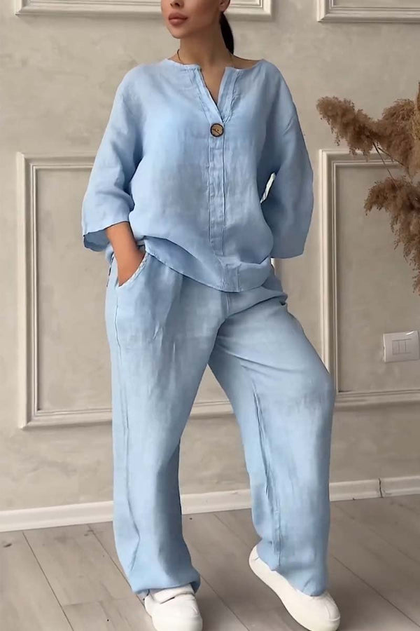 Lange Mouwen Top en Broek Set voor Dames