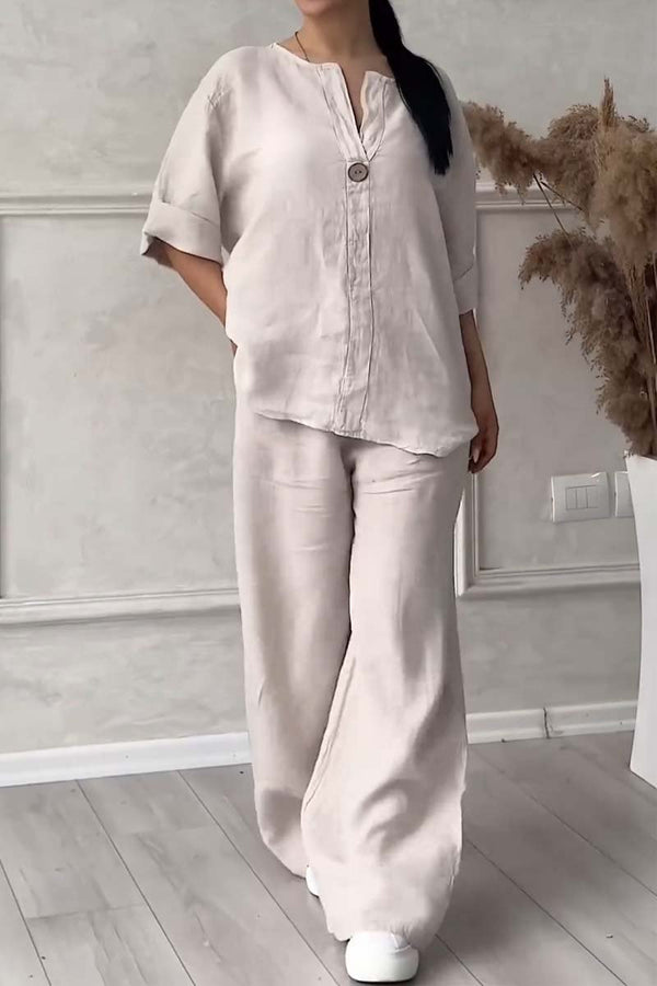 Lange Mouwen Top en Broek Set voor Dames
