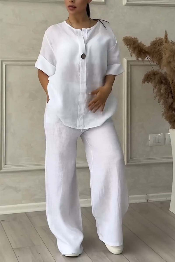 Lange Mouwen Top en Broek Set voor Dames