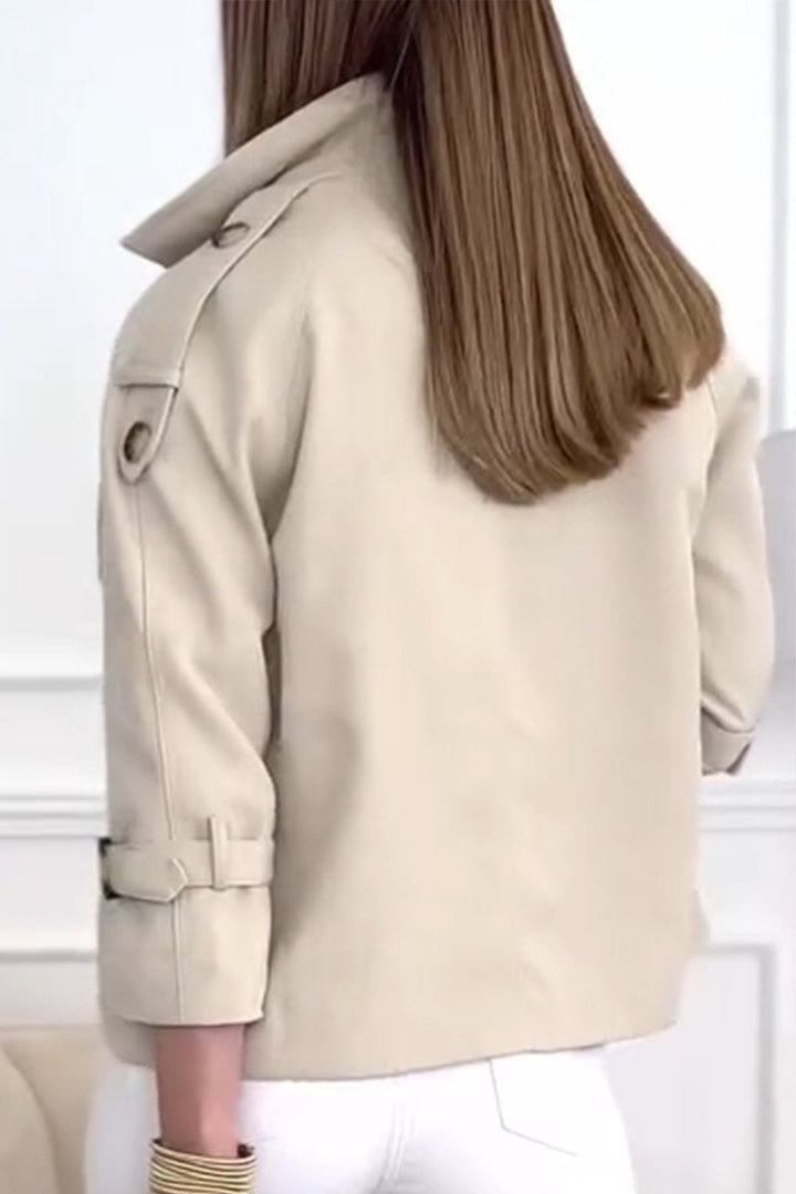 Frederique™ Elegante Korte Trenchcoat voor Dames