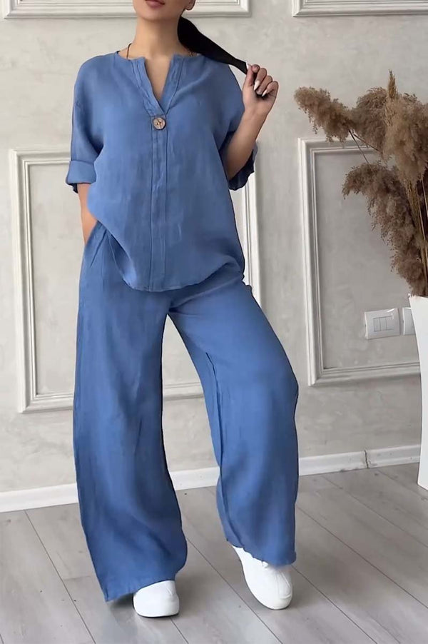Lange Mouwen Top en Broek Set voor Dames