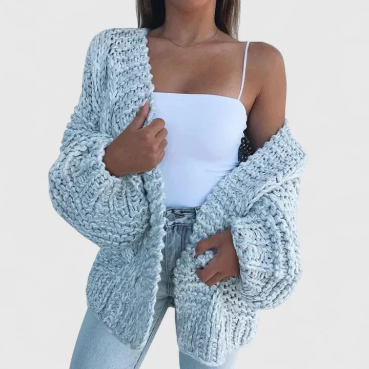 JENNY – CHUNKY BREI OPEN CARDIGAN