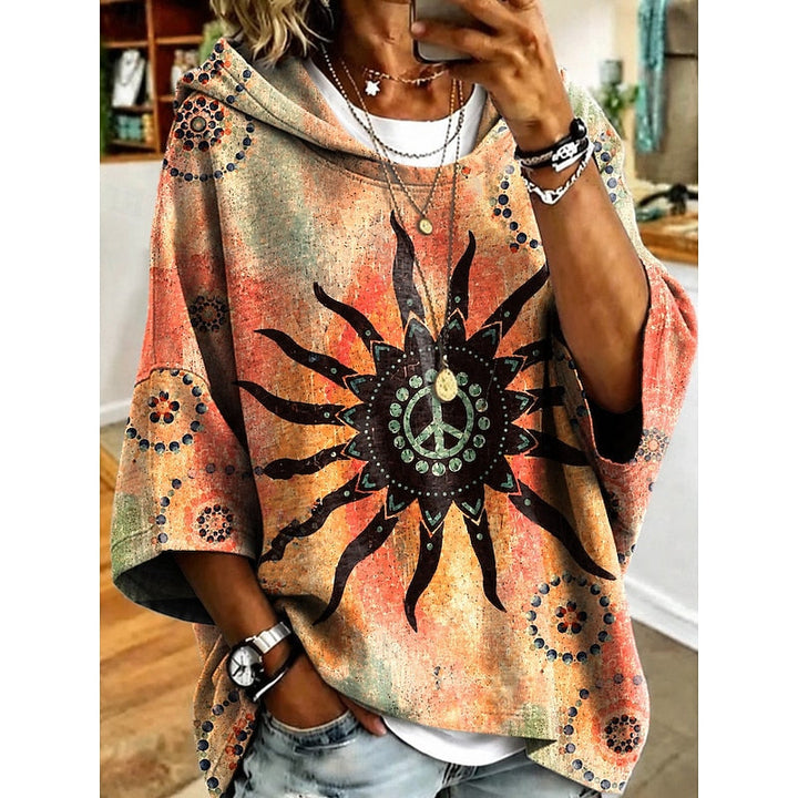 Roberta | Bloemige Hoodie Pullover