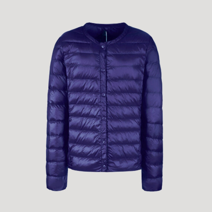 Lieke | Gewatteerde Kraagloze Sculpted Puffer Jast