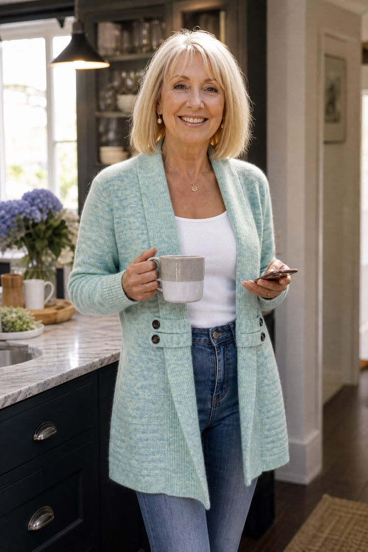 Wearbella – Dubbelzijdige Geknoopte Cardigan