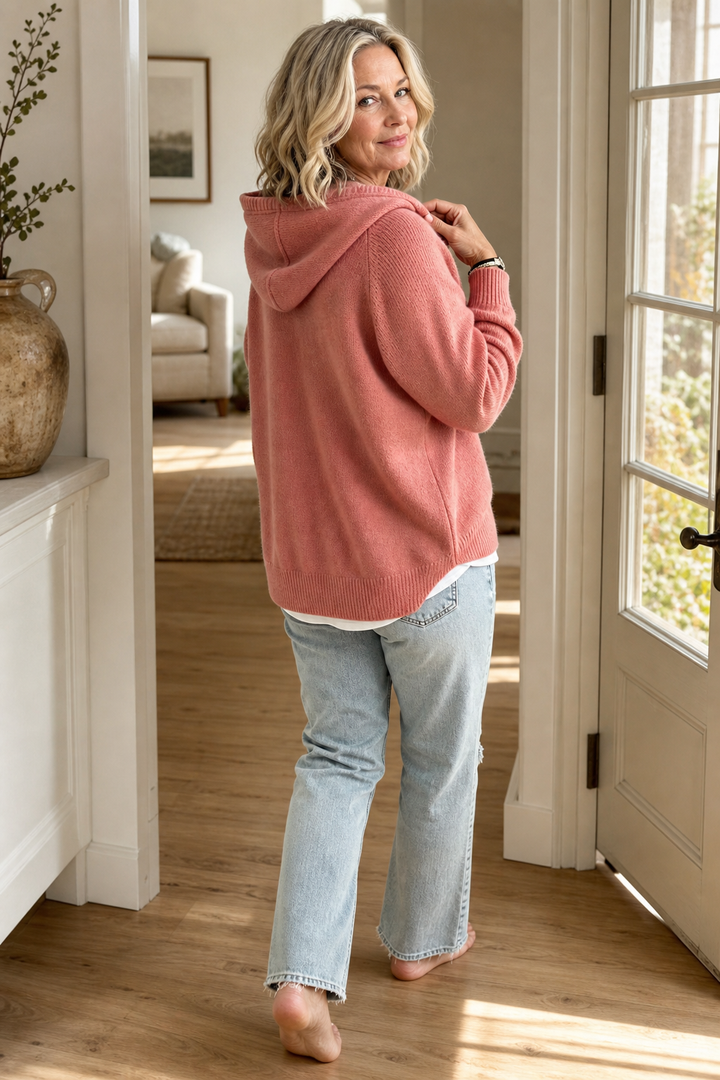 Hushwell – Trekkoord Kap Ribbelgebreide Pullover