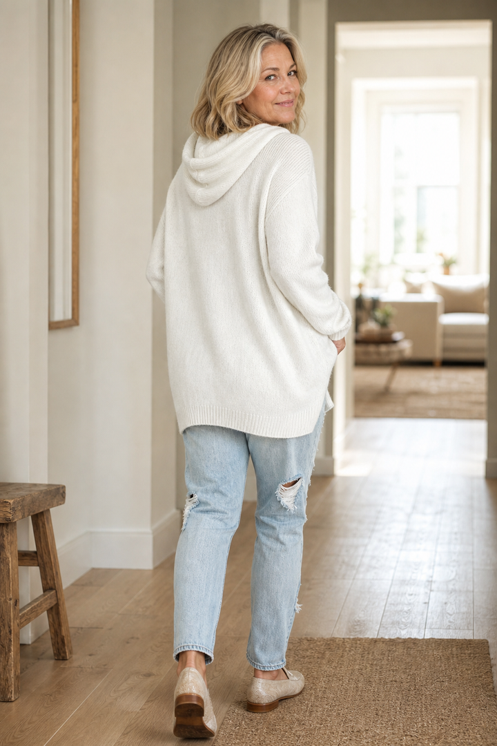 Wearbella – Oversized Trui met Capuchon en Touwtjes