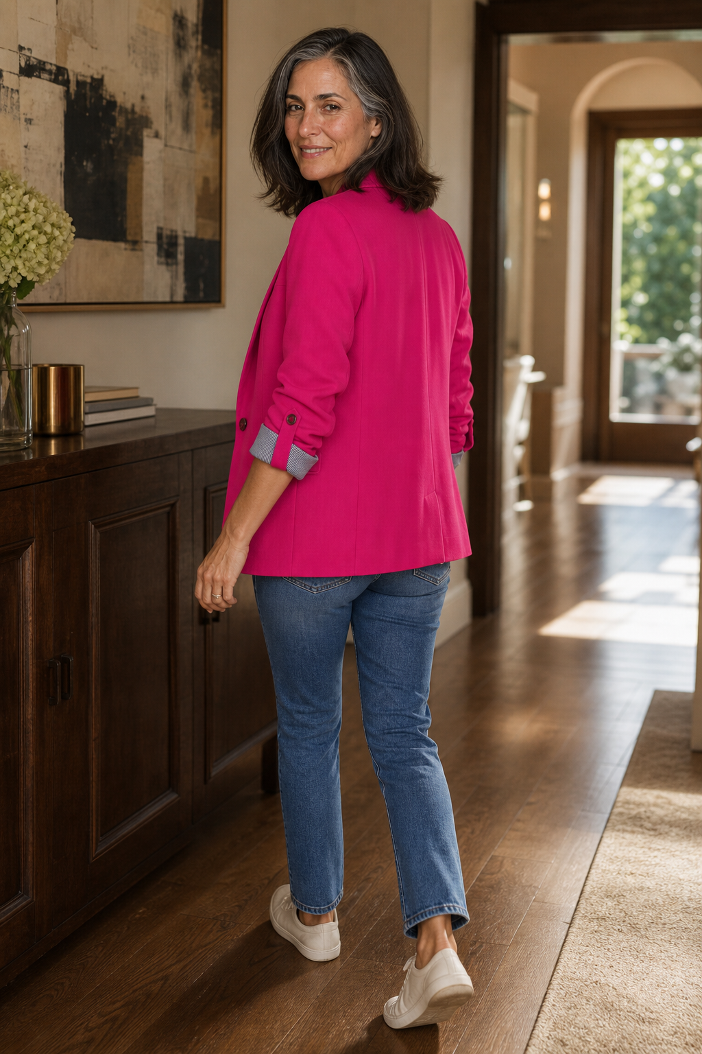 Structria – Zachte Knit Gelaagde Blazer Cardigan
