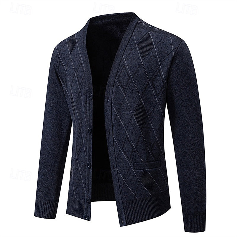 Weston | Verfijnde Argyle Cardigan