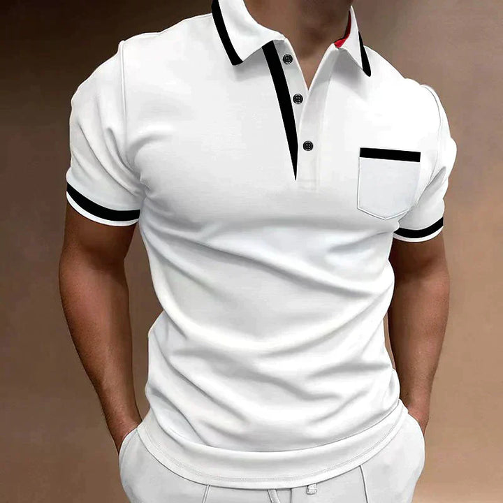 Poloshirt met Borstzak voor Heren