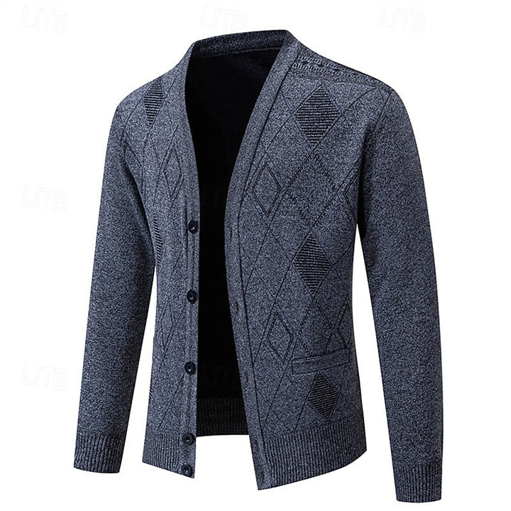 Weston | Verfijnde Argyle Cardigan