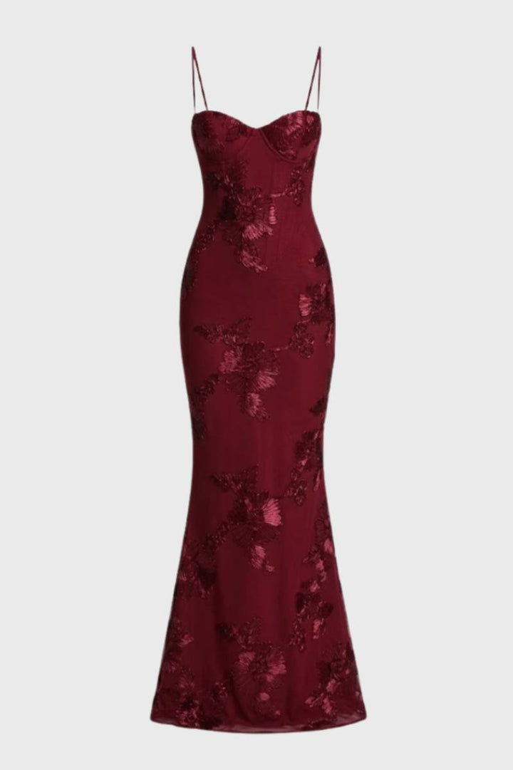 Elegante Pailletten Maxi Jurk