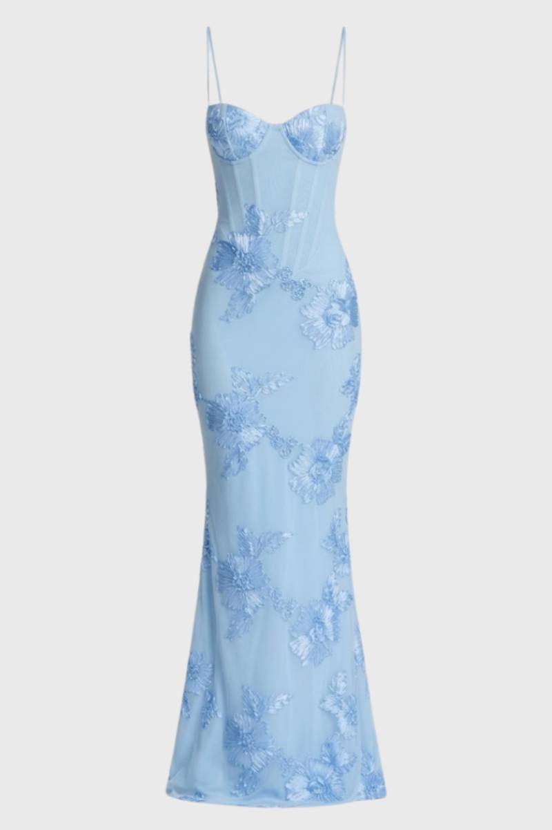 Elegante Pailletten Maxi Jurk