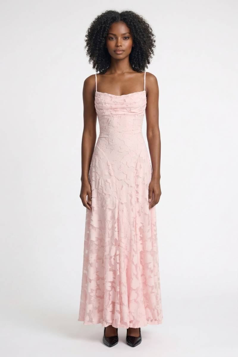 Elegante Maxi Jurk met Kantdetails