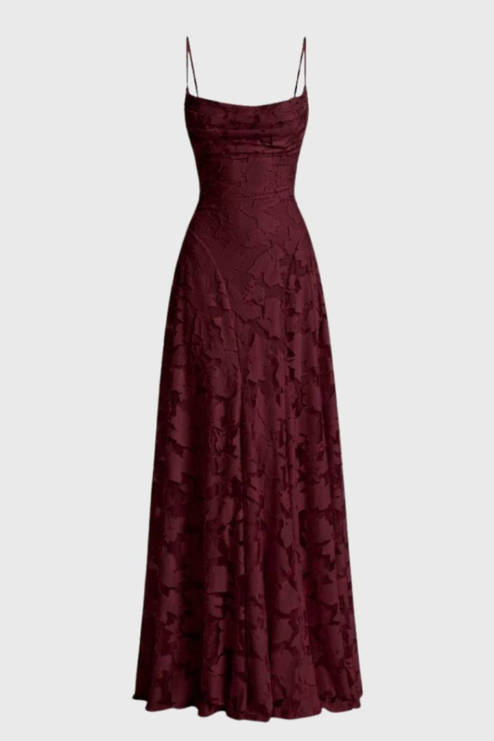 Elegante Maxi Jurk met Kantdetails