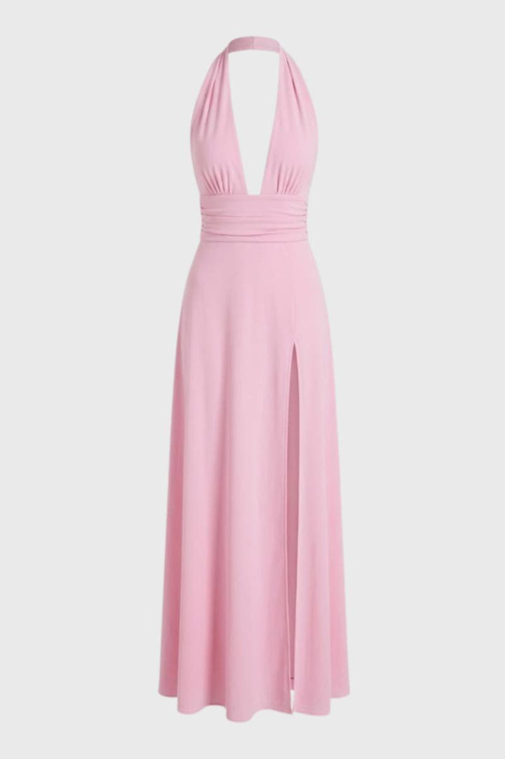 Elegante Halter Maxi Jurk