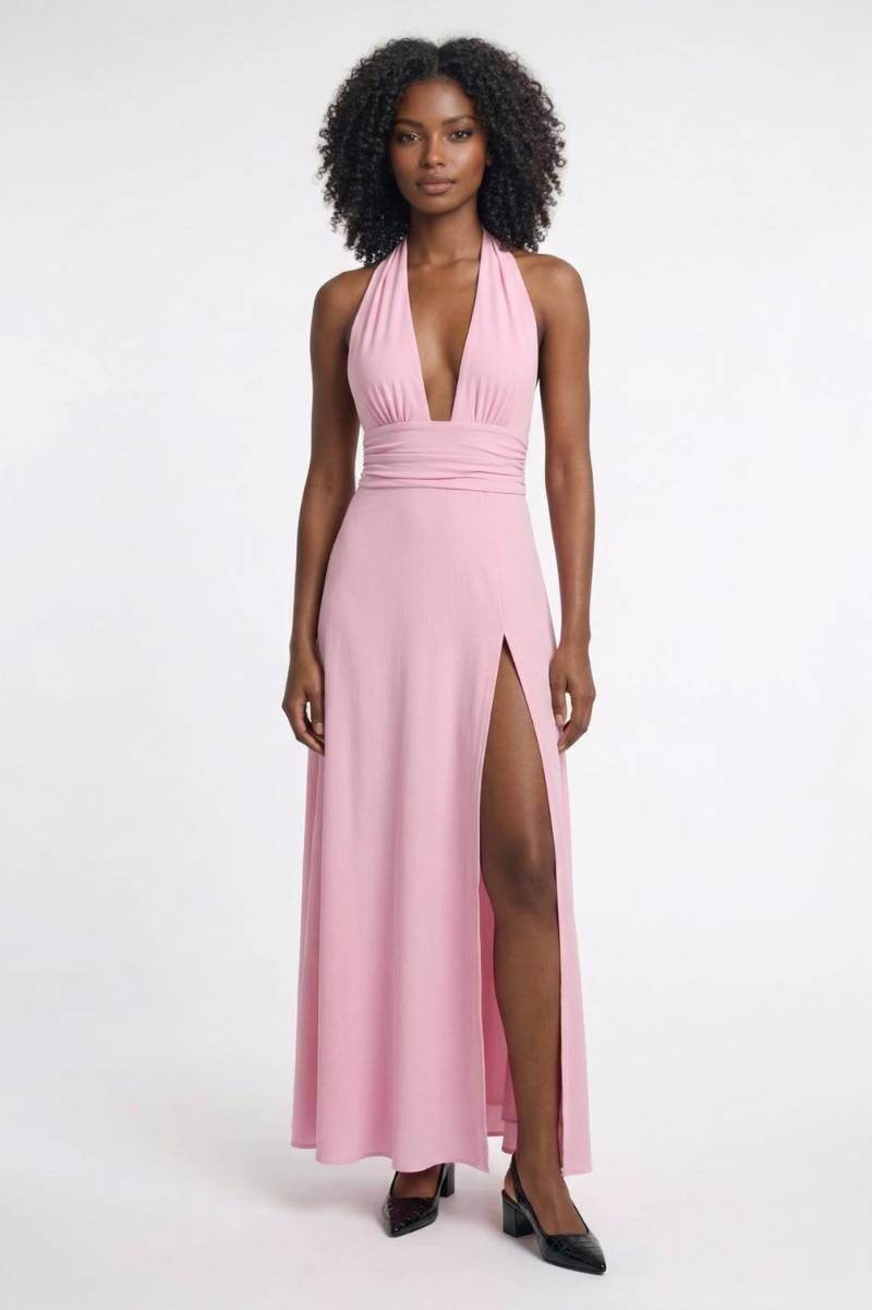 Elegante Halter Maxi Jurk