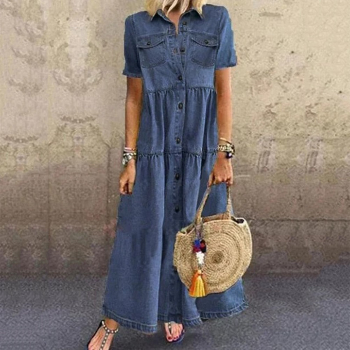 Maxi Denim Jurk voor Dames
