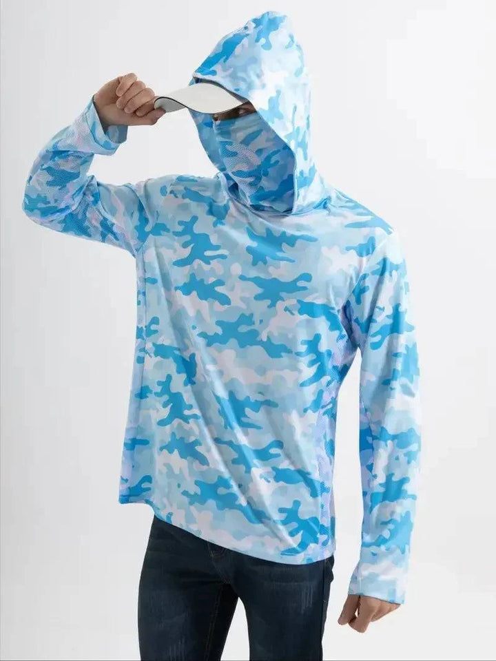 Heren UV Bescherming Sneldrogende Outdoor Performance Hoodie Shirt