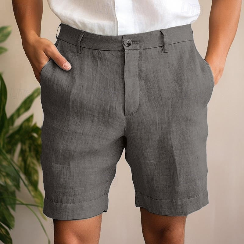 Zomer Linnen Shorts voor Heren
