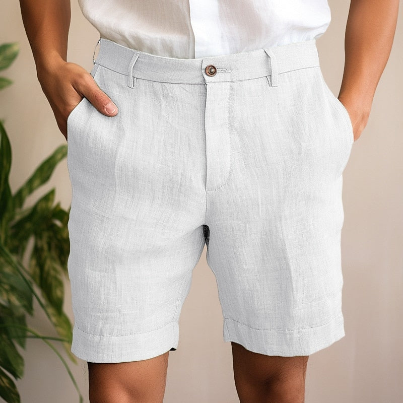 Zomer Linnen Shorts voor Heren