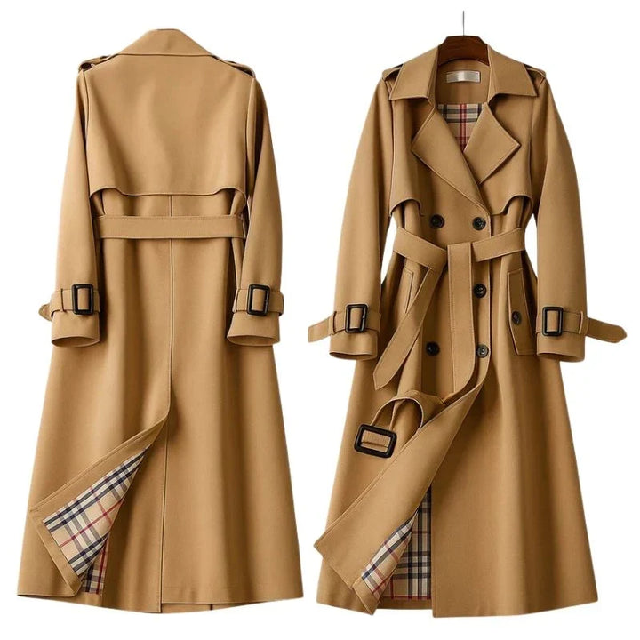 Nia | Geknoopte Dubbelgeknoopte Moderne Trenchcoat