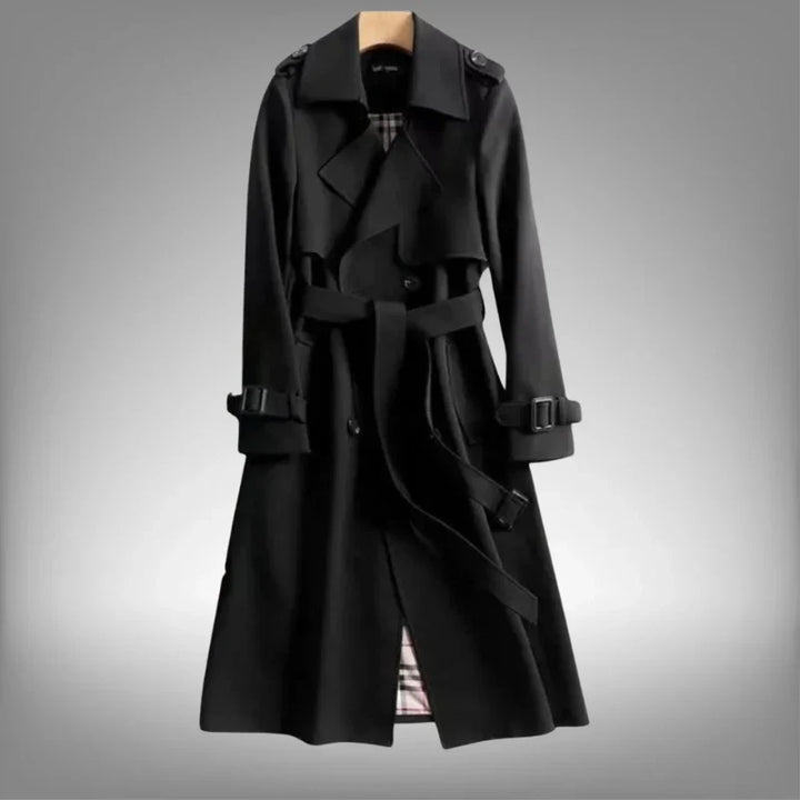 Nia | Geknoopte Dubbelgeknoopte Moderne Trenchcoat