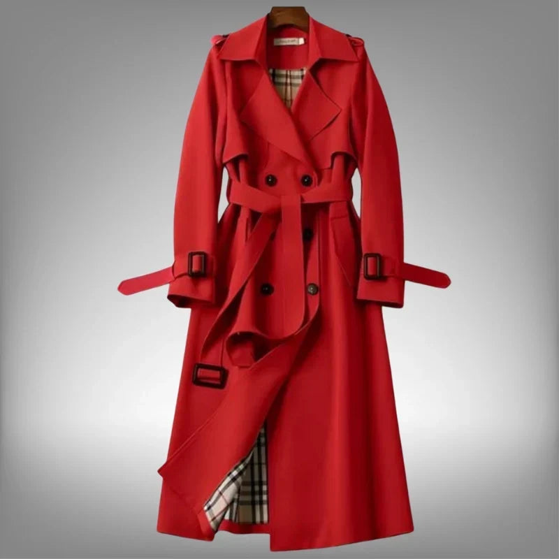 Nia | Geknoopte Dubbelgeknoopte Moderne Trenchcoat
