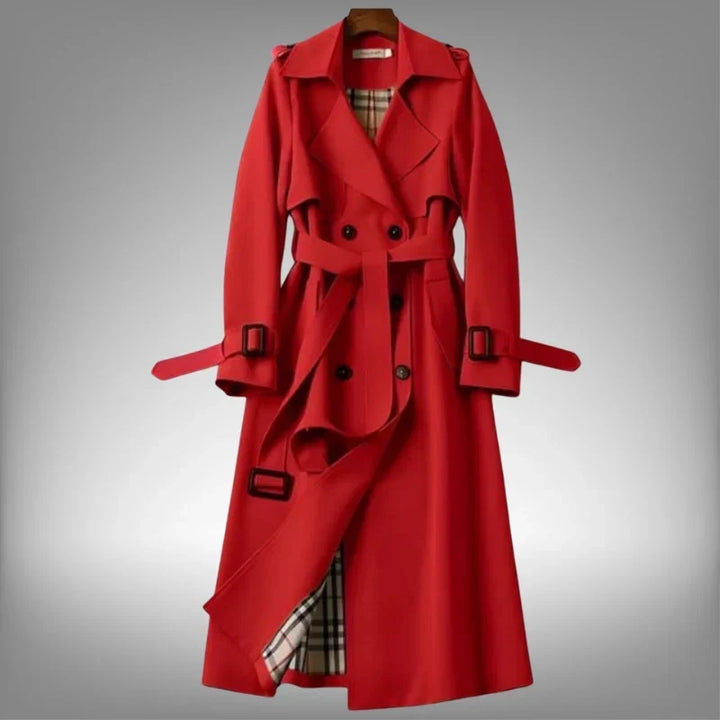 Nia | Geknoopte Dubbelgeknoopte Moderne Trenchcoat