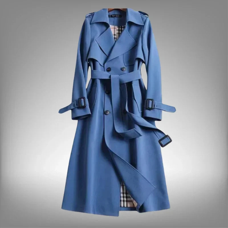 Nia | Geknoopte Dubbelgeknoopte Moderne Trenchcoat