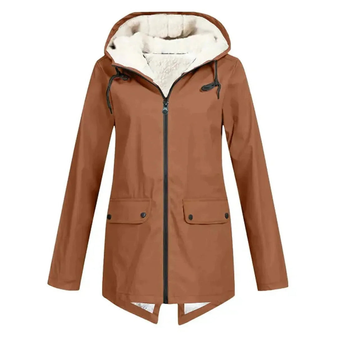 Nika | Oversized Sleek Trench Coat met Notch-Lapel