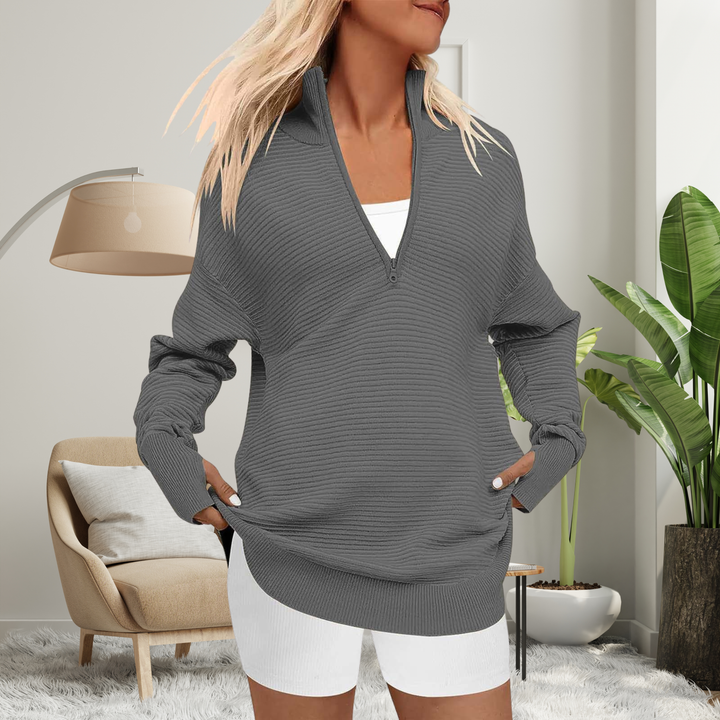 Nina | Gedrapeerde Oversized Geselecteerde Trui