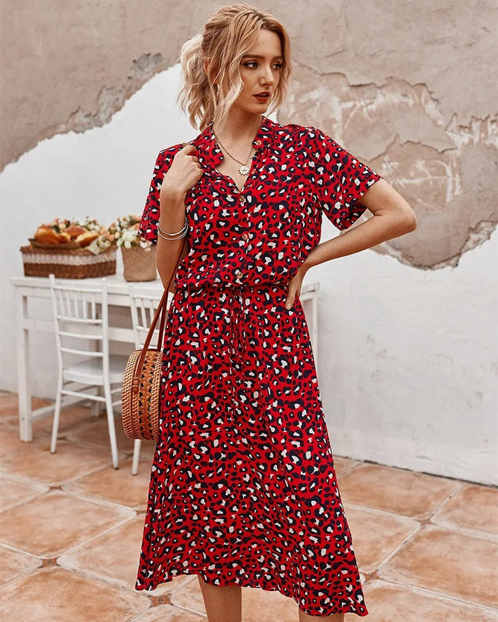 Luchtige Midi Zomerjurk - Elegant en Comfortabel
