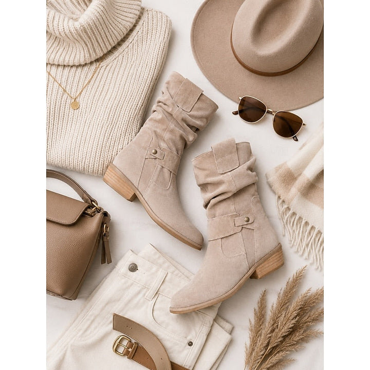 Tessa | Slouchy Buckle Enkellaarsjes