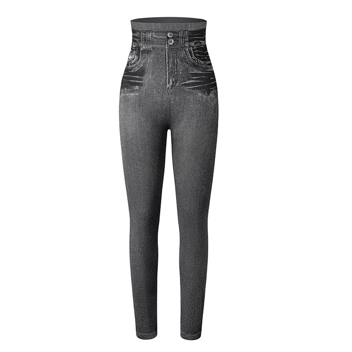 Vormgevende Denim Print Leggings