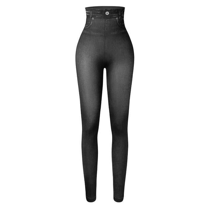 Vormgevende Denim Print Leggings