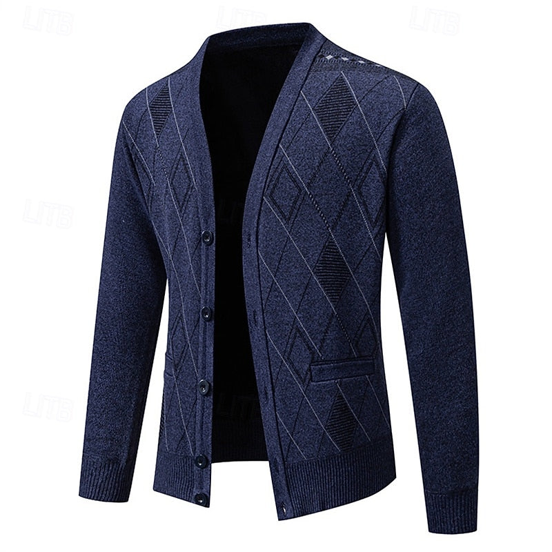 Weston | Verfijnde Argyle Cardigan