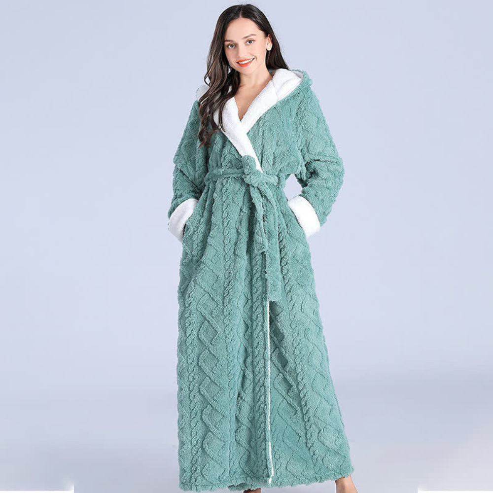 Lange Gewatteerde Cozy Plush Badjas