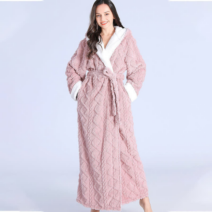 Lange Gewatteerde Cozy Plush Badjas