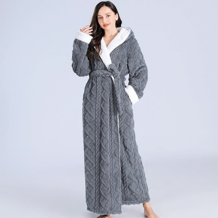 Lange Gewatteerde Cozy Plush Badjas