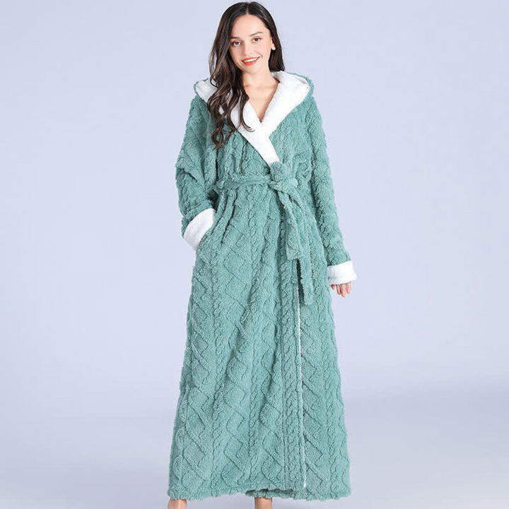 Lange Gewatteerde Cozy Plush Badjas