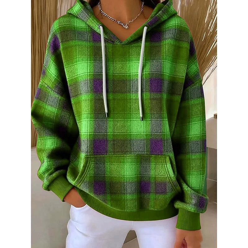 Sadie | Gezellige Geruite Hoodie