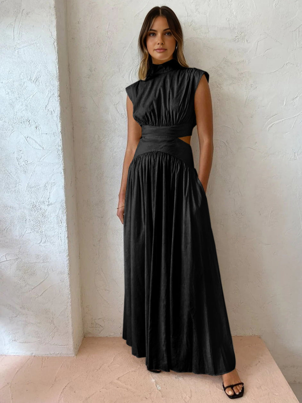Jaylina | Maxi Jurk met Open Zijkanten