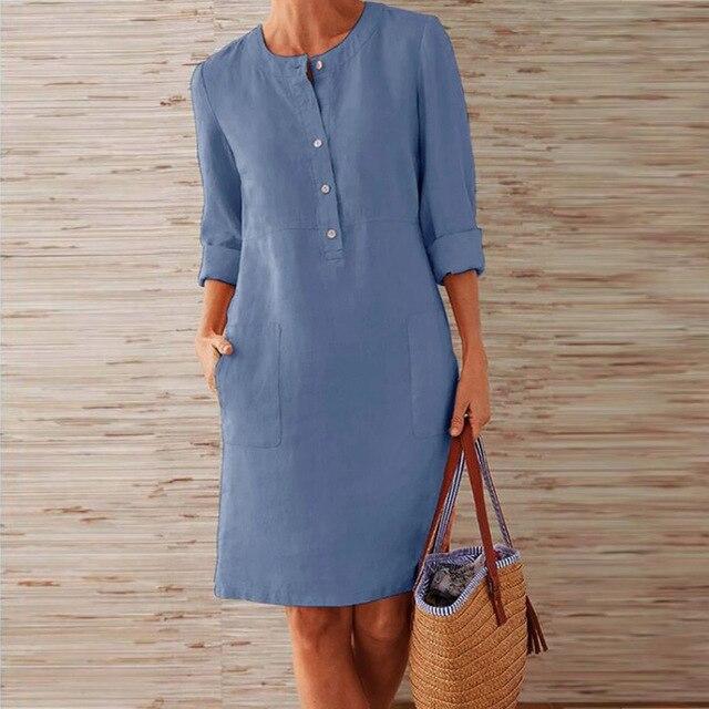 Zomerjurk met Zakken voor Dames
