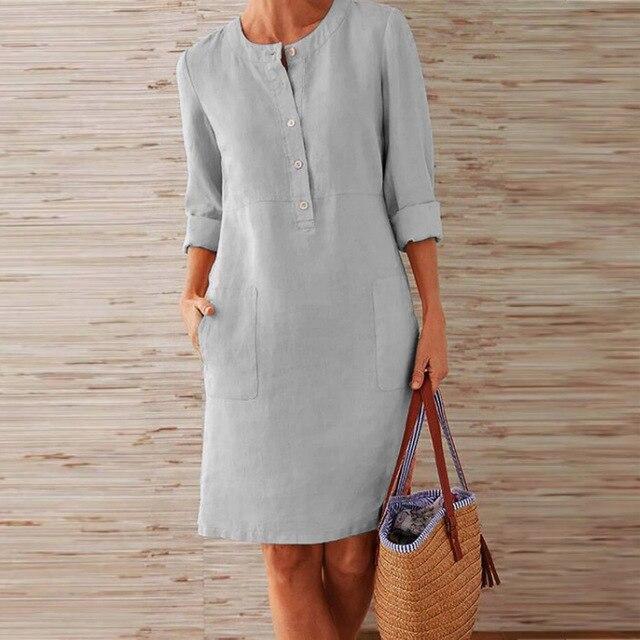 Zomerjurk met Zakken voor Dames