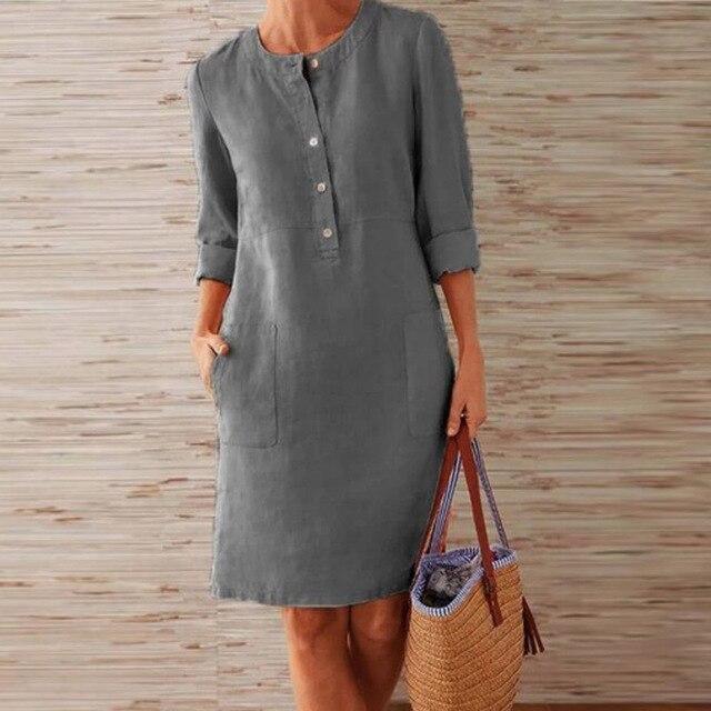 Zomerjurk met Zakken voor Dames